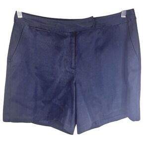 Tommy‎ Bahama Women's Silk Black Chino Shorts Size 14 Preppy Travel Golf